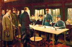 Потписивање примирја са Немачком у вагону
